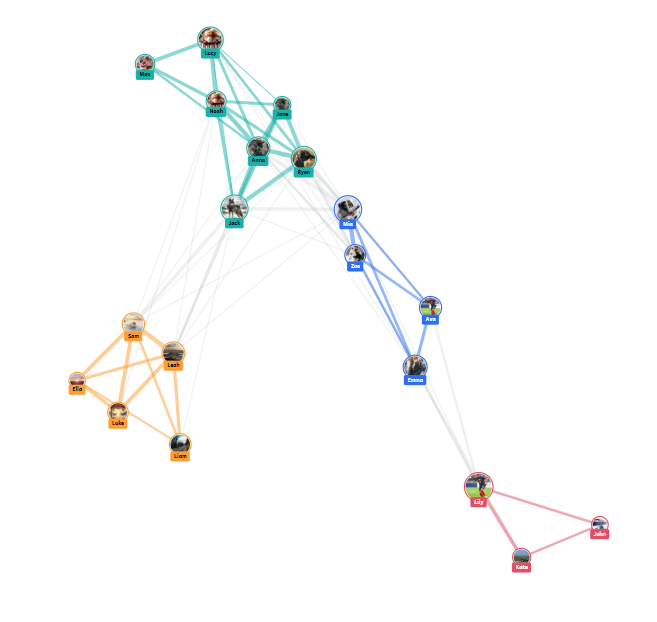 Screenshot aus der Simulation Somekone Screenshot aus der Simulation Somekone